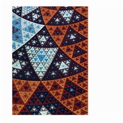 Fractal Triangle Geometric Abstract Pattern Large Garden Flag (two Sides) by Cemarart