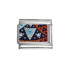 Fractal Triangle Geometric Abstract Pattern Italian Charm (9mm) by Cemarart