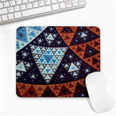 Fractal Triangle Geometric Abstract Pattern Large Mousepad by Cemarart