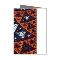 Fractal Triangle Geometric Abstract Pattern Mini Greeting Cards (pkg Of 8) by Cemarart