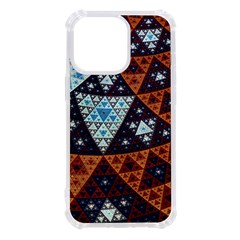 Fractal Triangle Geometric Abstract Pattern Iphone 13 Pro Tpu Uv Print Case by Cemarart