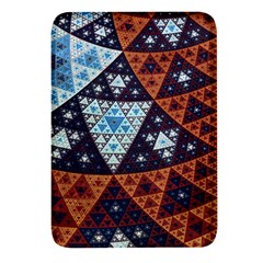 Fractal Triangle Geometric Abstract Pattern Rectangular Glass Fridge Magnet (4 Pack)