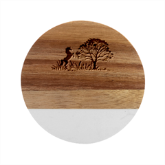 20240506 111024 0000 Marble Wood Coaster (round)