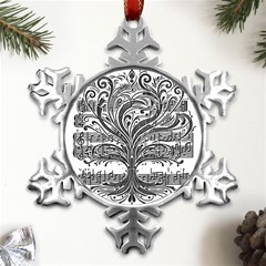 Acdc2086-9c8c-467c-aa42-5020abd8604b Metal Small Snowflake Ornament by RiverRootsReggae