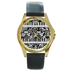 90a30151-30e5-41a4-8f9f-ca3e99b2c8da Round Gold Metal Watch by RiverRootsReggae