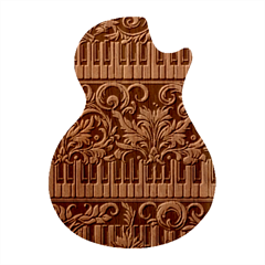 90a30151-30e5-41a4-8f9f-ca3e99b2c8da Guitar Shape Wood Guitar Pick Holder Case And Picks Set