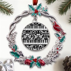 90a30151-30e5-41a4-8f9f-ca3e99b2c8da Metal X mas Wreath Holly Leaf Ornament by RiverRootsReggae