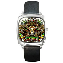 0158d2e6-8132-480a-a773-f54dcc35af40 Square Metal Watch by RiverRootsReggae