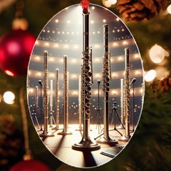 Standing Flutes Uv Print Acrylic Ornament Oval by RiverRootsReggae