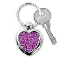 Kawaii Cyborg Cats Motif Random Pattern Key Chain (heart) by dflcprintsclothing