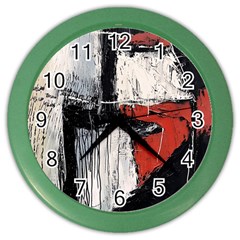 Abstract  Color Wall Clock by Sobalvarro