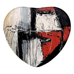 Abstract  Heart Glass Fridge Magnet (4 Pack) by Sobalvarro