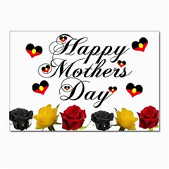 Aboriginal Flag With Mothers Day Message On Postcard 4 x 6  (10 Pack) by FirstNationsInstituteAustralia