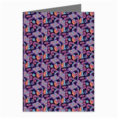 Trippy Cool Pattern Greeting Cards (pkg Of 8) by designsbymallika