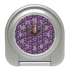 Trippy Cool Pattern Travel Alarm Clock by designsbymallika