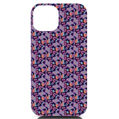 Trippy Cool Pattern Iphone 14 Black Uv Print Case by designsbymallika