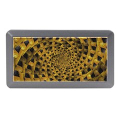 Spiral Symmetry Geometric Pattern Black Backgrond Memory Card Reader (mini) by dflcprintsclothing