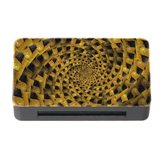 Spiral Symmetry Geometric Pattern Black Backgrond Memory Card Reader With Cf by dflcprintsclothing