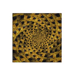 Spiral Symmetry Geometric Pattern Black Backgrond Satin Bandana Scarf 22  X 22  by dflcprintsclothing