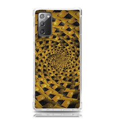 Spiral Symmetry Geometric Pattern Black Backgrond Samsung Galaxy Note 20 Tpu Uv Case by dflcprintsclothing