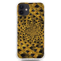 Spiral Symmetry Geometric Pattern Black Backgrond Iphone 12/12 Pro Tpu Uv Print Case by dflcprintsclothing