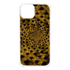 Spiral Symmetry Geometric Pattern Black Backgrond Iphone 13 Tpu Uv Print Case by dflcprintsclothing