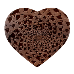 Spiral Symmetry Geometric Pattern Black Backgrond Heart Wood Jewelry Box by dflcprintsclothing