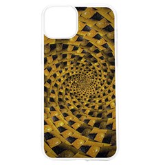 Spiral Symmetry Geometric Pattern Black Backgrond Iphone 15 Tpu Uv Print Case by dflcprintsclothing