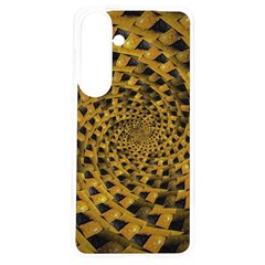 Spiral Symmetry Geometric Pattern Black Backgrond Samsung Galaxy S24 6 2 Inch Tpu Uv Case by dflcprintsclothing