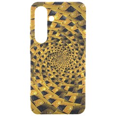 Spiral Symmetry Geometric Pattern Black Backgrond Samsung Galaxy S24 6 2 Inch Black Tpu Uv Case