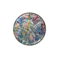 Abstract Flows Hat Clip Ball Marker by kaleidomarblingart