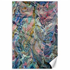 Abstract Flows Canvas 24  X 36  by kaleidomarblingart