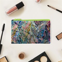 Abstract Flows Cosmetic Bag (xs) by kaleidomarblingart