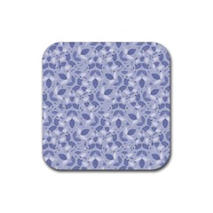 Pastel Botanic Harmony Collage Rubber Coaster (square) by dflcprintsclothing