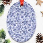 Pastel Botanic Harmony Collage Oval Ornament (Two Sides) Front