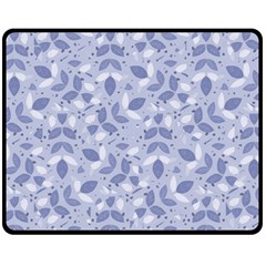 Pastel Botanic Harmony Collage Fleece Blanket (medium)