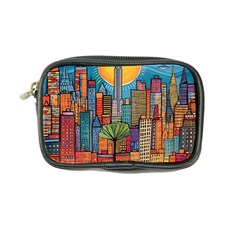 City New York Nyc Skyscraper Skyline Downtown Night Business Urban Travel Landmark Building Architec Coin Purse