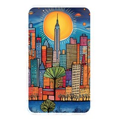 City New York Nyc Skyscraper Skyline Downtown Night Business Urban Travel Landmark Building Architec Memory Card Reader (rectangular)