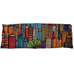 City New York Nyc Skyscraper Skyline Downtown Night Business Urban Travel Landmark Building Architec Body Pillow Case (dakimakura)