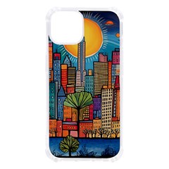 City New York Nyc Skyscraper Skyline Downtown Night Business Urban Travel Landmark Building Architec Iphone 13 Tpu Uv Print Case by Posterlux