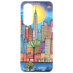 City New York Nyc Skyscraper Skyline Downtown Night Business Urban Travel Landmark Building Architec Samsung Galaxy S24 Plus 6 7 Inch Black Tpu Uv Case