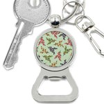 Berries Flowers Pattern Print Bottle Opener Key Chain Front