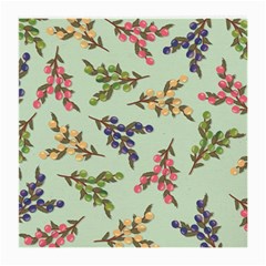 Berries Flowers Pattern Print Medium Glasses Cloth by Maspions