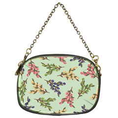 Berries Flowers Pattern Print Chain Purse (one Side)