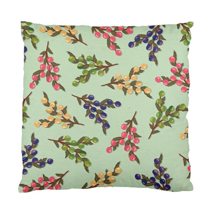 Berries Flowers Pattern Print Standard Cushion Case (One Side)