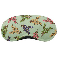 Berries Flowers Pattern Print Sleep Mask