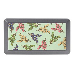 Berries Flowers Pattern Print Memory Card Reader (mini) by Maspions