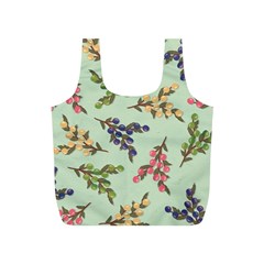 Berries Flowers Pattern Print Full Print Recycle Bag (s)