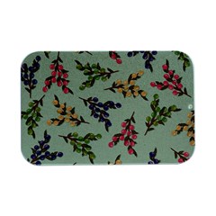 Berries Flowers Pattern Print Open Lid Metal Box (silver)   by Maspions