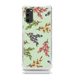 Berries Flowers Pattern Print Samsung Galaxy S20 6 2 Inch Tpu Uv Case